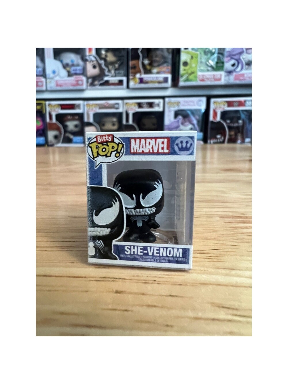 BITTY She-Venom 1-Inch Funko Pop Marvel Comics Spider-man Superhero Venom Vinyl
